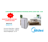 Climatiseur mobile réversible Midea - MPPD-12HRN7-QB6 - R-290 - Promo